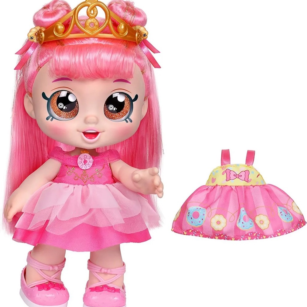 NIP Kindi Kids Dress Up Friends Donatina Doll 10" with 2 changeable outfits